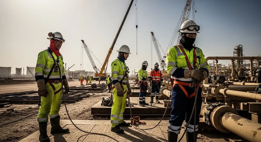 Industrial Workwear in Qatar | Safety Uniforms for Construction Sites